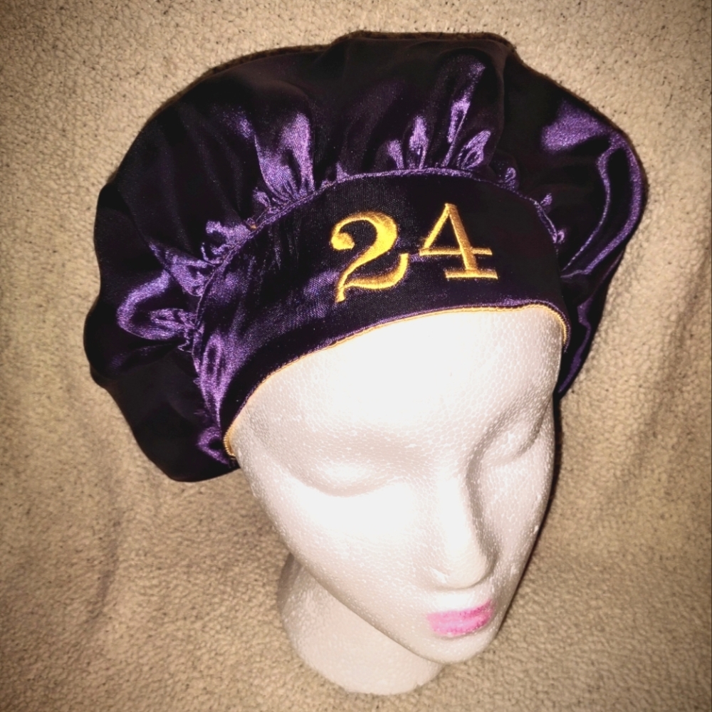Satin Reversible Bonnet Embroidered